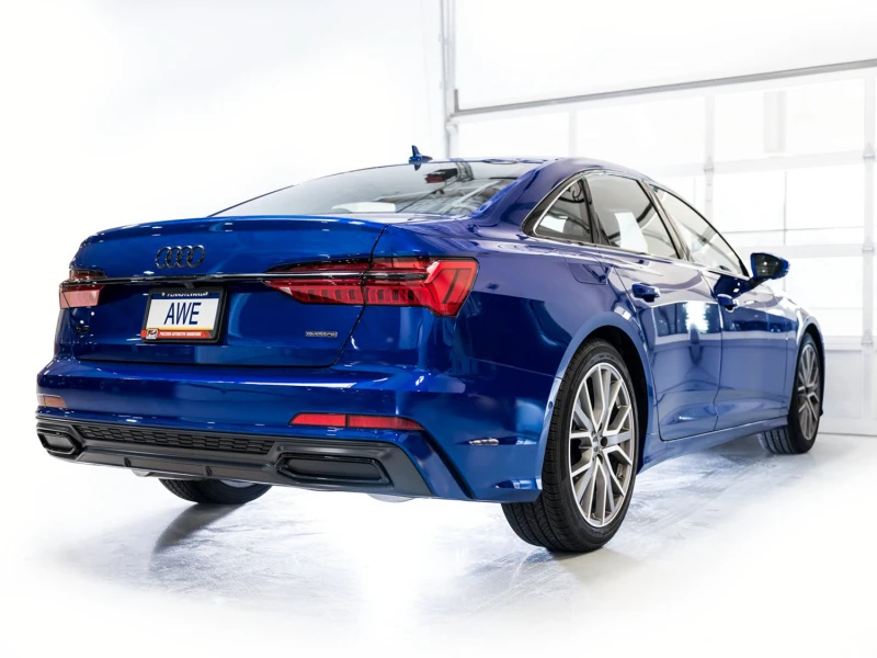 AWE Audi 2019-2023 C8 A6/A7 3.0T Touring Edition Kat-Endschalldämpfer- Turn Downs