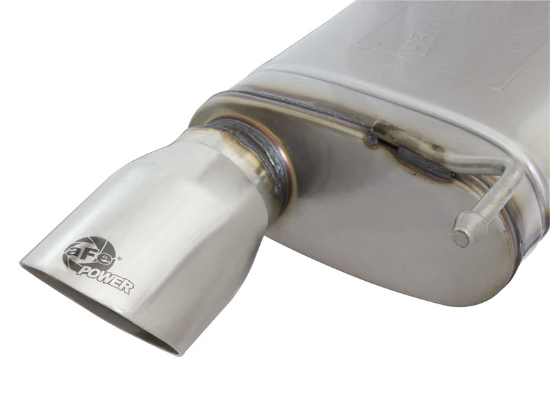aFe MACHForce XP Auspuff Cat-Back SS-304 EXH mit polierten Endstücken 15-16 Ford Mustang EcoBoost 2.3L (t)