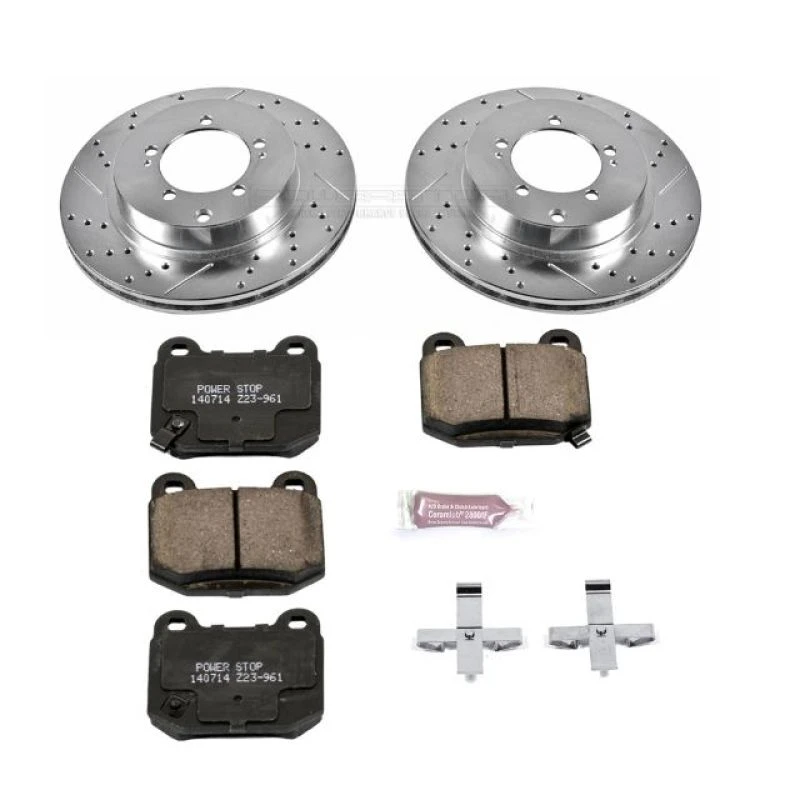 Power Stop Rear Z23 Evolution Sport Brake Kit for 03-06 Mitsubishi Lancer