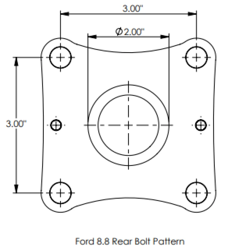 Driveshaft Shop 4in. Aluminum Antriebswelle für 2015–2024 Ford F150 4WD Regular Cab Short Bed