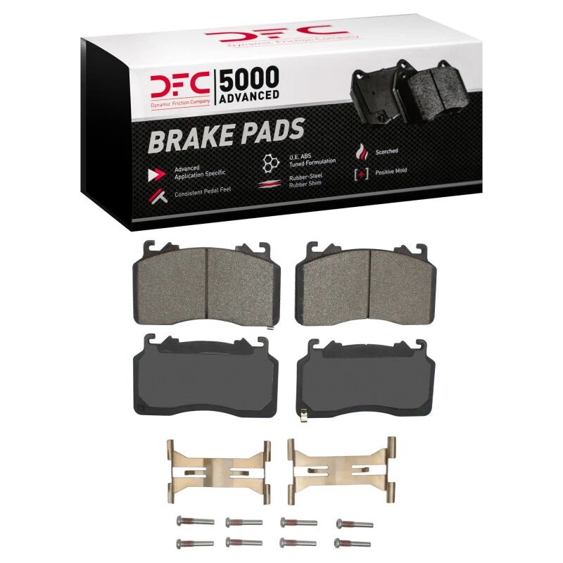 DFC 20-22 Ford Mustang Front 5000 Advanced Low Metallic Brake Pads and Hardware Kit