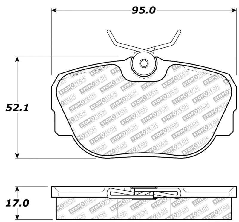 StopTech 87-93 Saab 900 Street Select Brake Pads Front - Rear