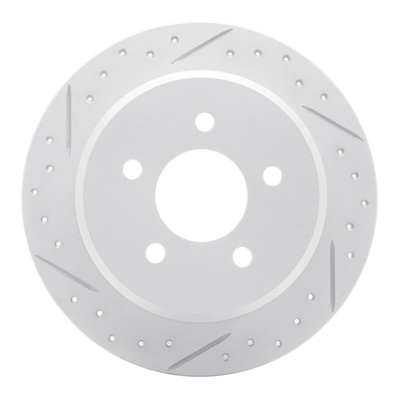 DFC 95-02 Ford Explorer Rear Left Drilled & Slotted Geoperformance Rotor
