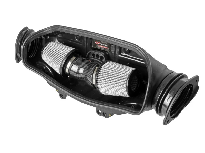 aFe 2020 Corvette C8 Track Series Carbon Fiber Kaltluft-Ansaugsystem mit Pro DRY S Filtern