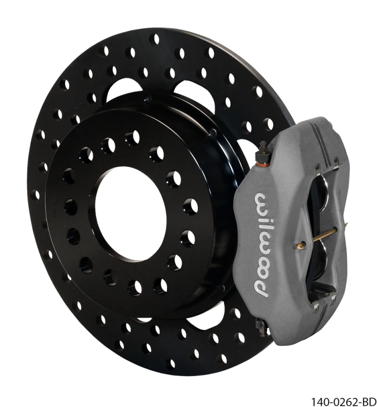 Wilwood Forged Dynalite Hinterrad-Drag-Kit Bohrer-Rotor Mopar-Dana 2,36 Zoll Versatz