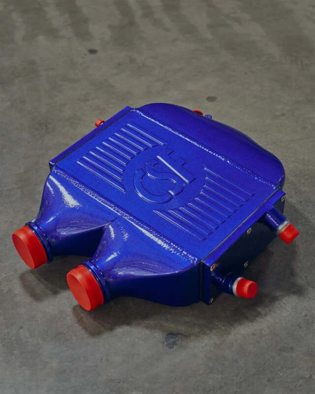 CSF 2014+ BMW M3/M4 (F8X) Top Mount Charge-Air-Cooler - San Marino Blue