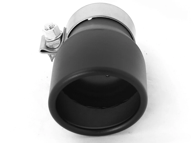 aFe MACH Force-XP 409 SS Einzelwand-Universal-Clamp-On-Abgasendstück - Schwarz