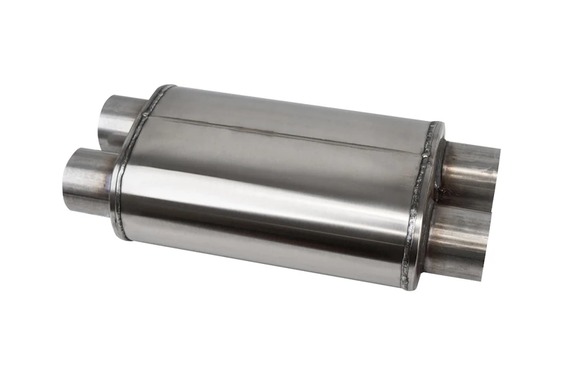 Corsa Pro-Series 304SS Packed Resonator - 3.0in Dual Inlet / Dual Outlet - 19in OAL