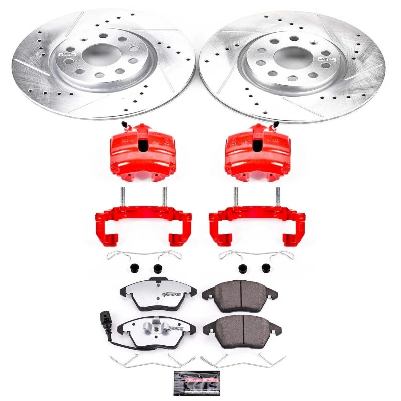 powerstop_KC2259A-26-67945b643ff0a Power Stop 06-09 Audi A3 Front Z26 Street Warrior Brake Kit w/Calipers