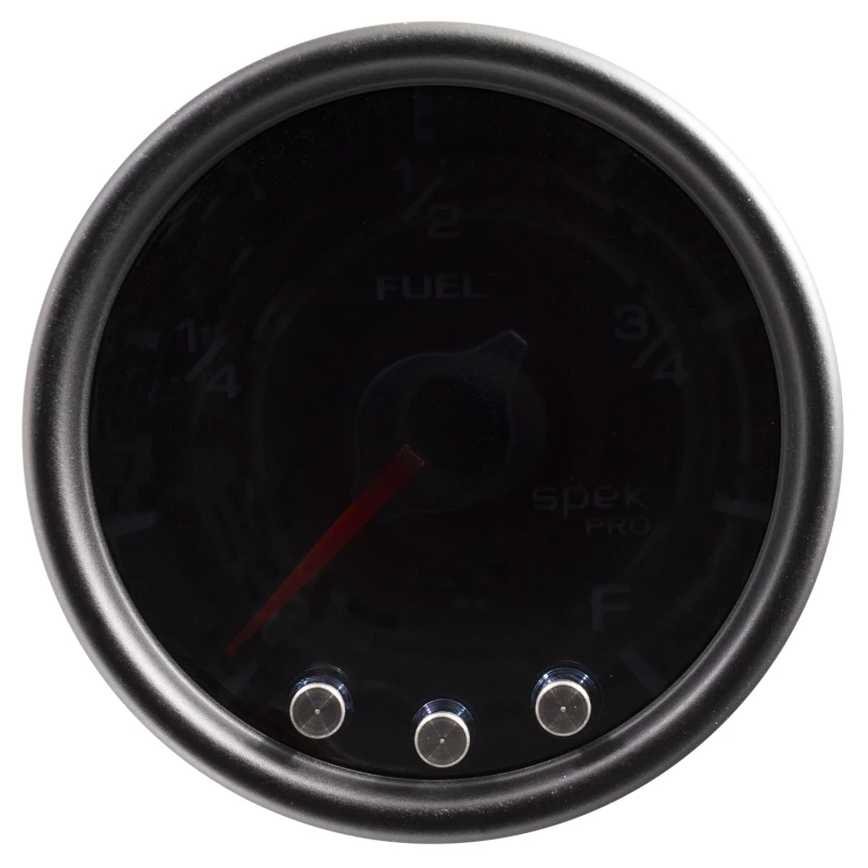 Autometer Spek-Pro Gauge Fuel Level 2 1/16in 0-270 Programmable Blk/Smoke/Blk
