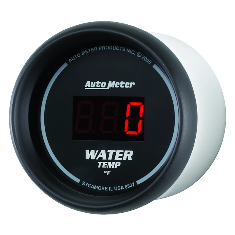 Autometer Black 0-300 F Digital Water Temp Gauge