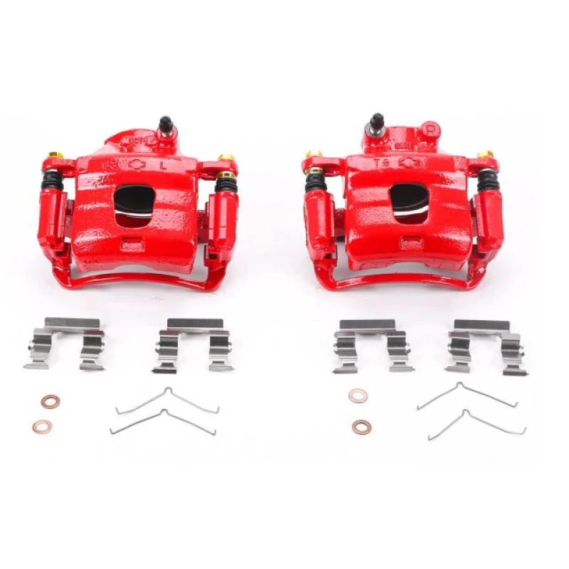 powerstop_S1218-67945011a0319 Power Stop 96-99 Infiniti I30 Front Red Calipers w/Brackets - Pair