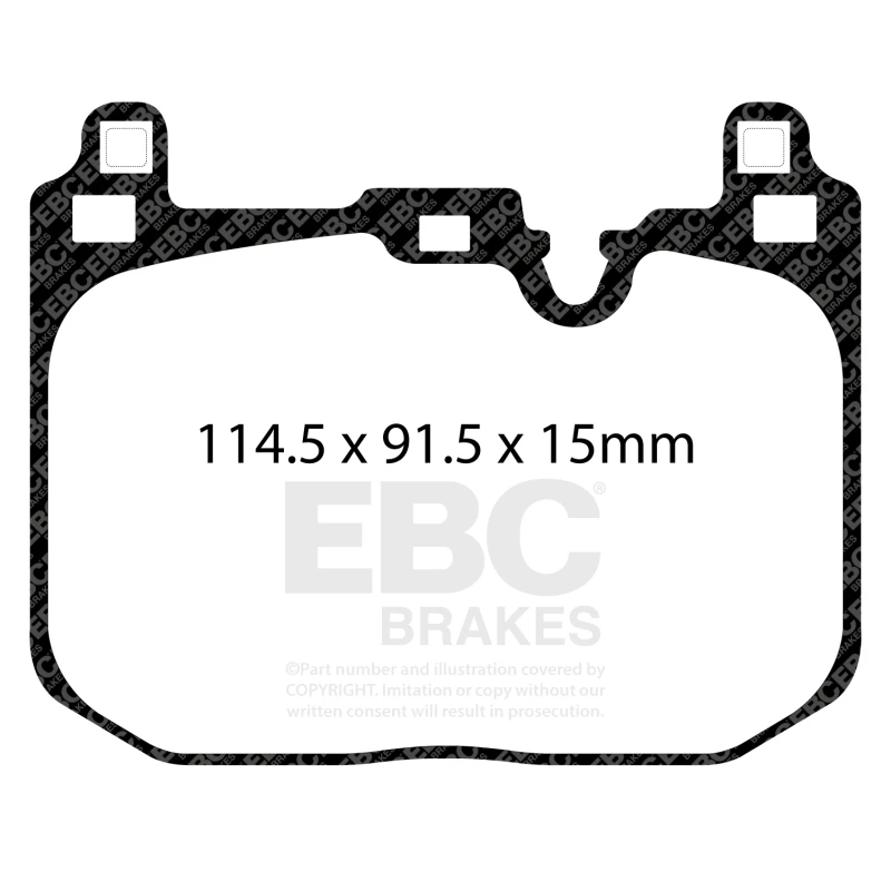 EBC 2018+ BMW X2 Yellowstuff Front Brake Pads
