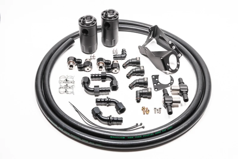 Radium Engineering Doppel-Fangbehälter-Kit Nissan R32 Skyline GT-R Fluid Lock