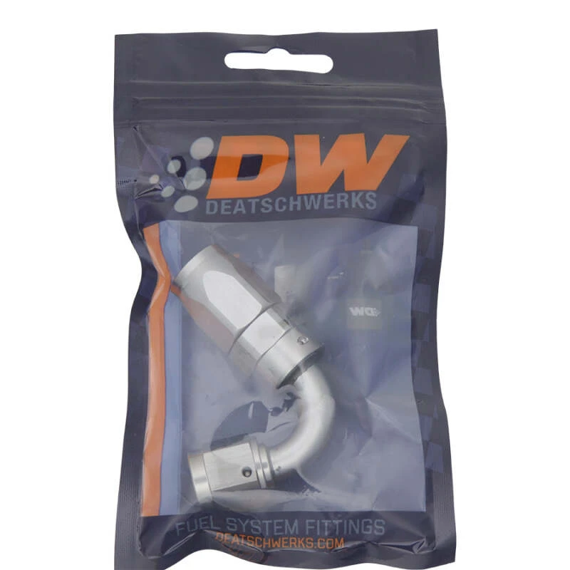 DeatschWerks 6AN Weibliche Schwenk-120-Grad-Schlauchendung CPE - Elioxidiertes DW-Titan