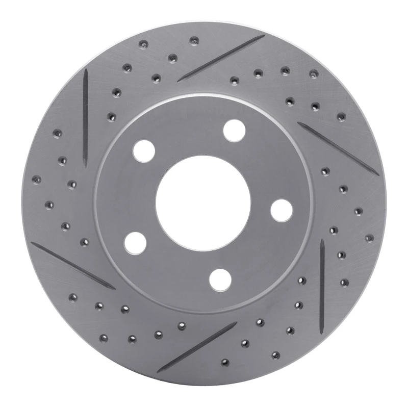 DFC 90-97 Buick Lesabre Front Left Drilled & Slotted Geoperformance Rotor