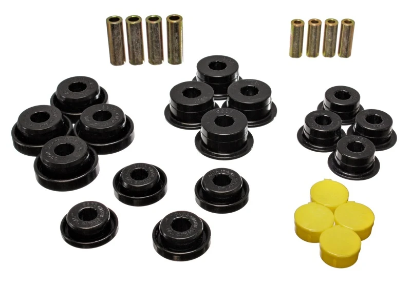 Energy Suspension 97-06 Jeep Wrangler TJ/YJ Black Front Control Arm Bushings (Must reuse OEM Outer S)