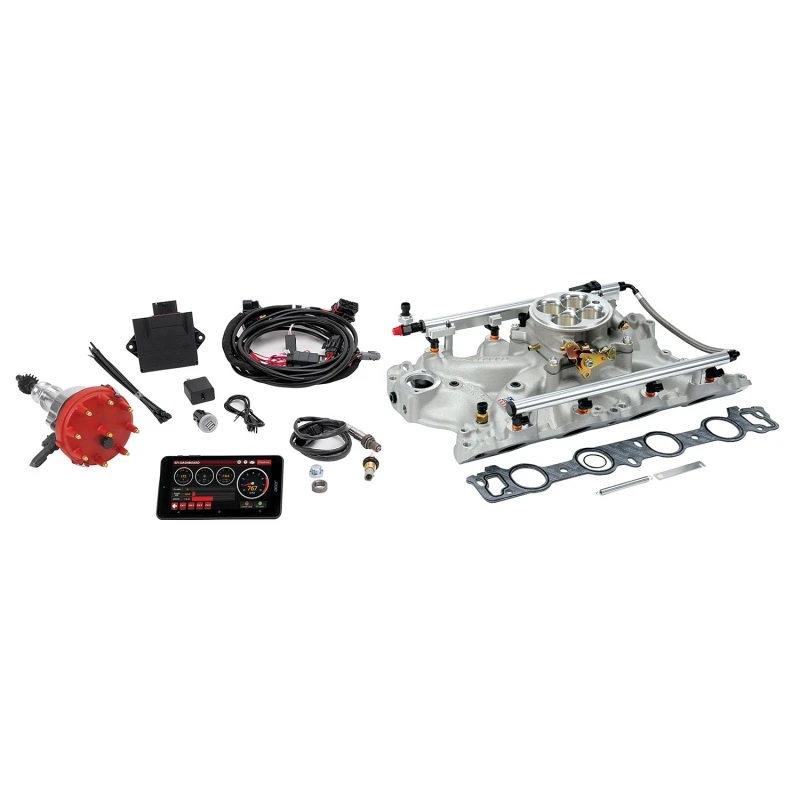 Edelbrock Pro Flo 4 Kraftstoffeinspritzkit Seq Port BBF 429/460 68-87 625 Max HP 35 LbHr Einspritzdüsen Satin