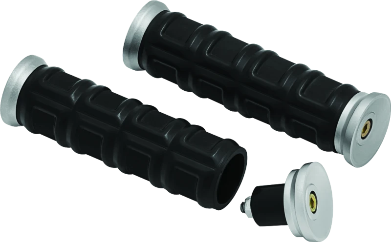 Kuryakyn Dillinger Grips 7/8in Universal Nickel