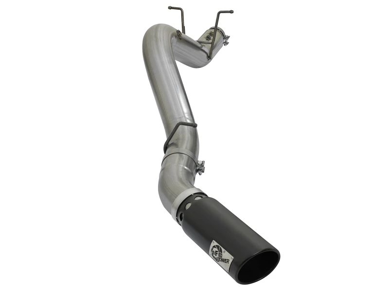 aFe LARGE BORE HD 5 Zoll 409-SS DPF-Back Auspuff mit schwarzer Spitze 2017 GM Duramax V8-6,6L (td) L5P