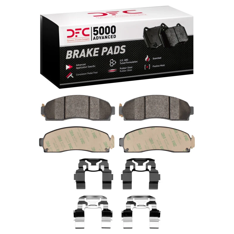 DFC 01-02 Ford Explorer Sport Front 5000 Advanced Semi Metallic Brake Pads and Hardware Kit
