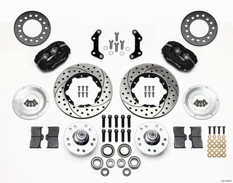 Wilwood Forged Dynalite Vorderrad-Kit 11,00 Zoll gebohrt 73-80 CDP A B E & F Karosserie