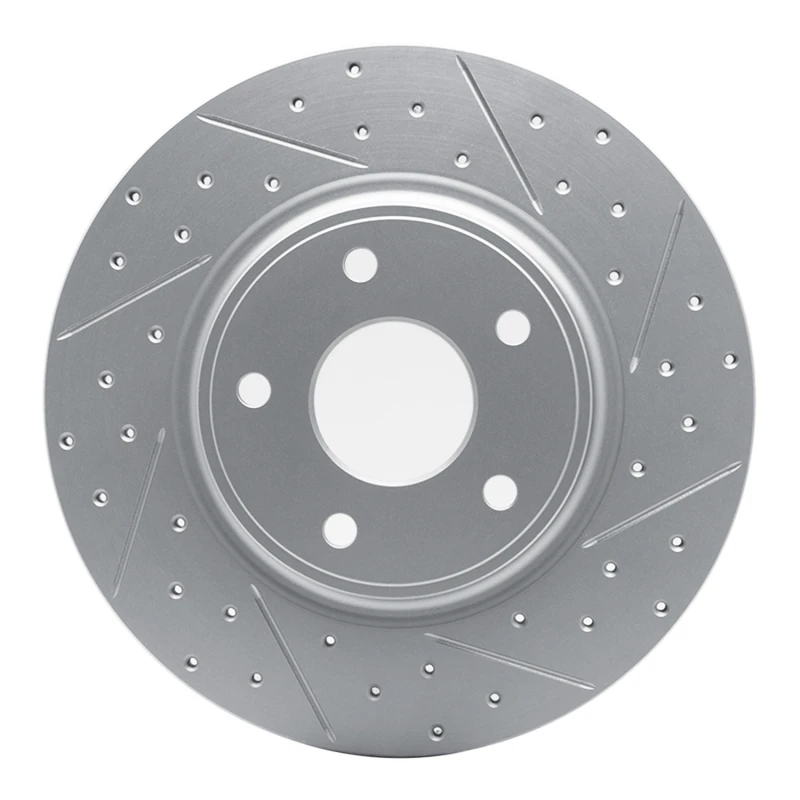 DFC 12-20 Chrysler Town & Country Rear Right Drilled & Slotted Geoperformance Rotor
