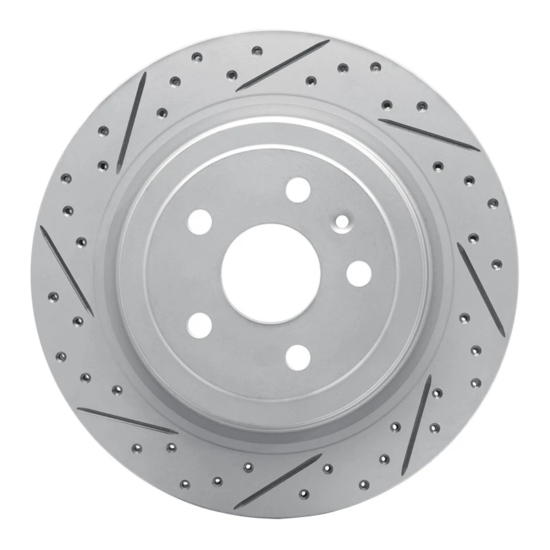 DFC 08-14 Cadillac Cts Rear Left Drilled & Slotted Geoperformance Rotor