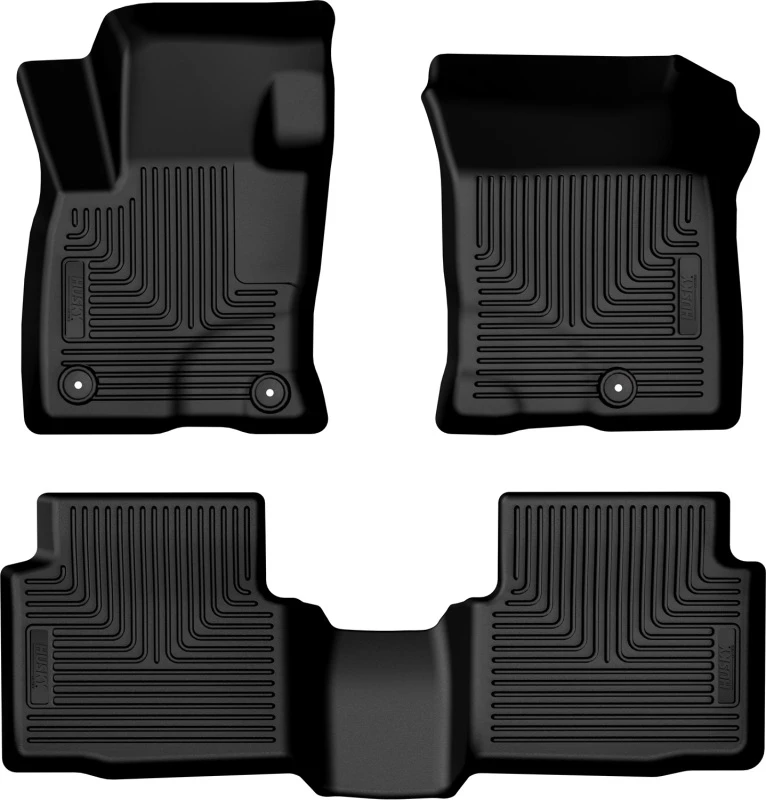 Husky Liners 24-25 Ford Escape Weatherbeater Front & 2nd Seat Floorliner (3pc Set) - Blk