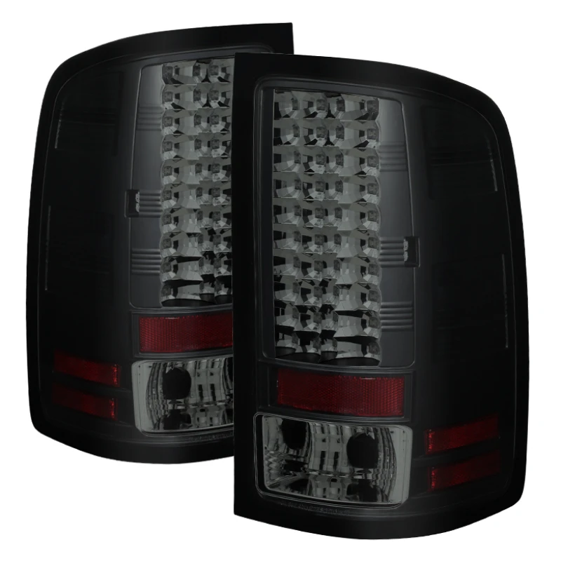 spyder_5078186-6794b4a3c6898 Spyder GMC Sierra 07-13 (Not 3500 Dually 4 Rear Wheels)LED Tail Lights Blk Smke ALT-YD-GS07-LED-BSM