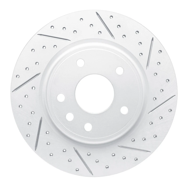DFC 17-25 Chrysler Pacifica Rear Right Drilled & Slotted Geoperformance Rotor