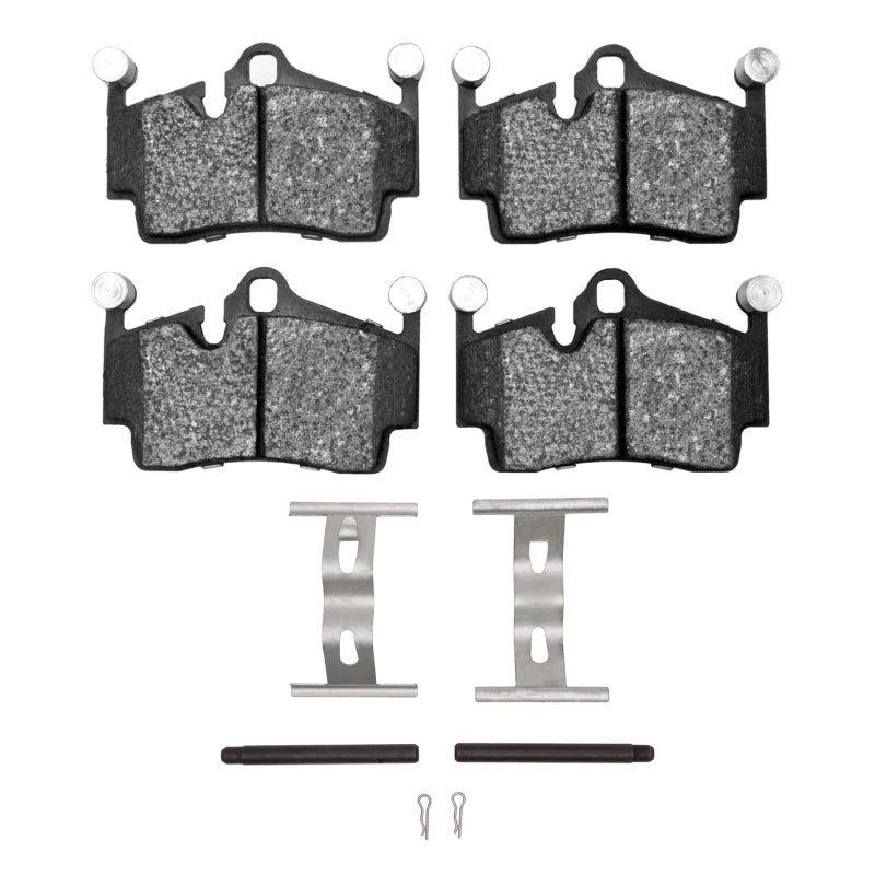 DFC 05-23 Porsche Boxster Rear 5000 Advanced Low Metallic Brake Pads and Hardware Kit