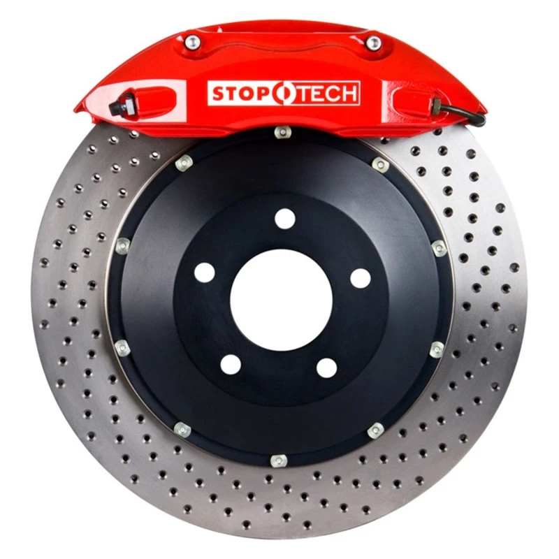 stoptech_83.055.0043.72-6794df51c3430 StopTech 13 Lexus GS350 (Exc F-Sport) Rear BBK Red ST-40 Calipers Drilled 345x28mm Rotors