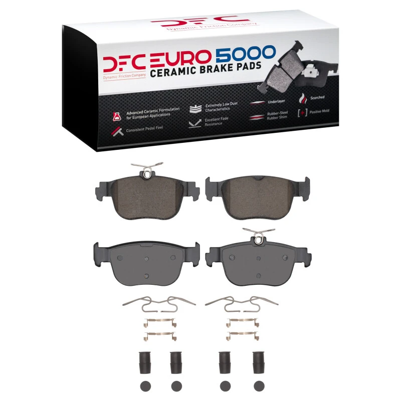 DFC 22-25 Audi A3 Rear Euro 5000 Ceramic Brake Pads and Hardware Kit