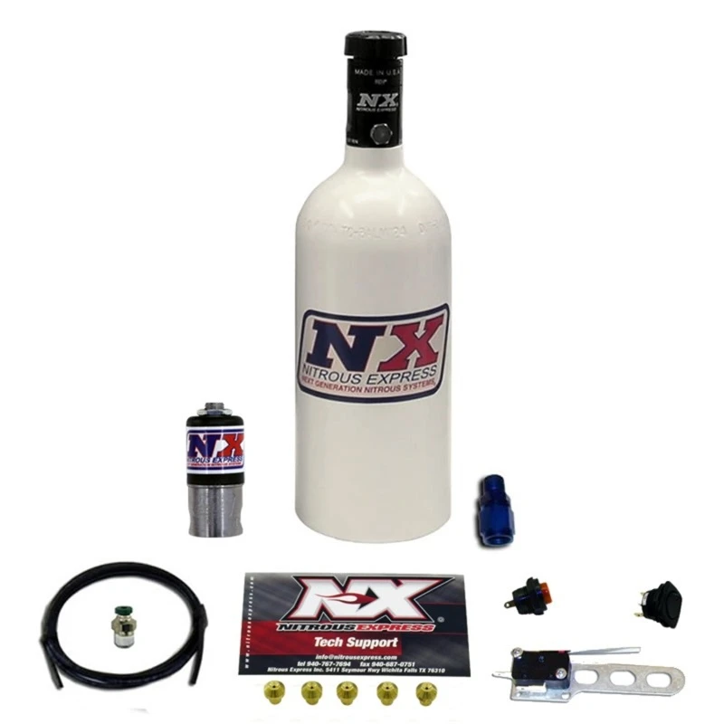 Nitrous Express Incognito Nitrous Kit Trockenes Nitrous Kit mit 1,4-Liter-Flasche