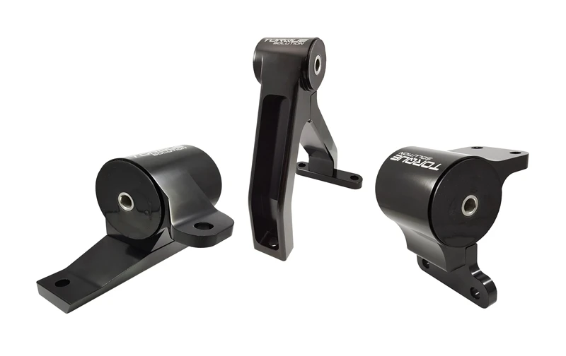 Torque Solution 3pc Rear Aluminum Engine Mount Kit for Mitsubishi Lancer/Ralliart/Evolution X 2008-15