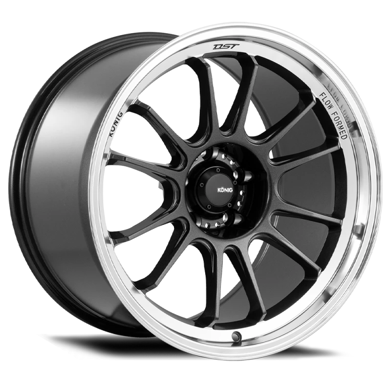 Konig Hypergram 15x7.5 4x100 ET35 Metallic Carbon w/ Machined Lip