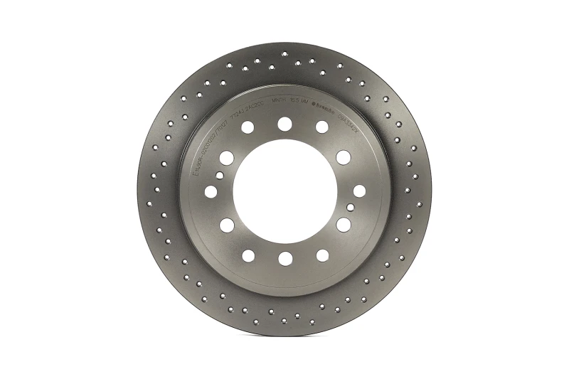 Brembo 10-20 Lexus GX460 / 10-20 Toyota 4Runner Drilled Xtra Brake Disc - Rear