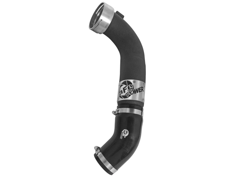 aFe BladeRunner 3 Zoll schwarzes Intercooler-Rohr, kalte Seite mit Kupplungen und Schellen 11-13 BMW 335i 3,0L (t)