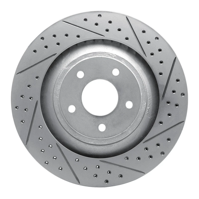 DFC 08-14 Chrysler 200 Front Right Drilled & Slotted Geoperformance Rotor