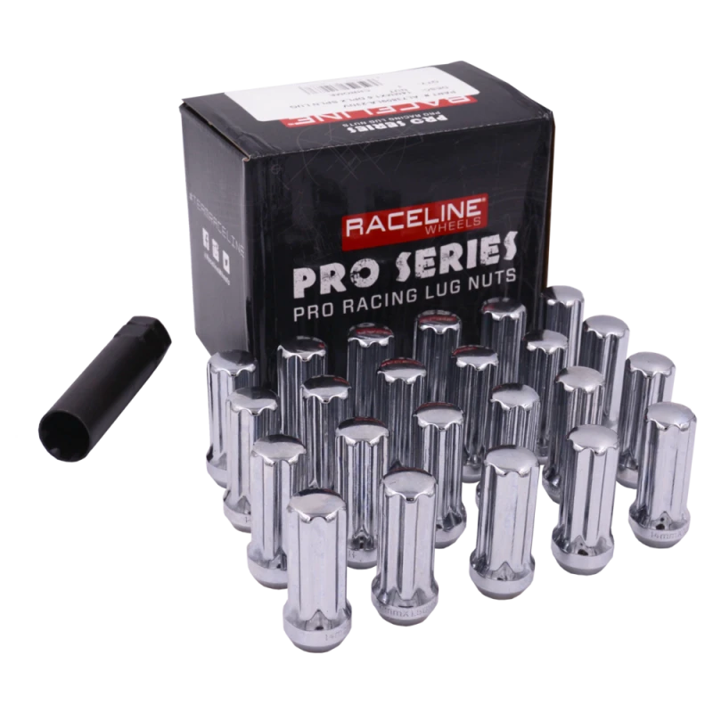Raceline Jeep 1/2in XL Spline Chrome Lug Nuts (Set of 23)