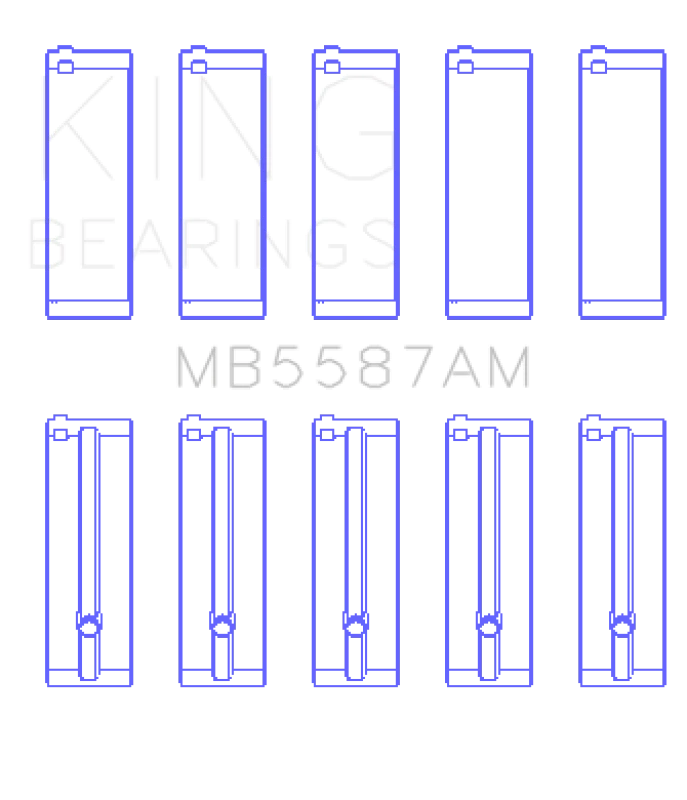 king-engine-bearings_MB5587AM0.25-67966209317e5 King Engine Bearings Suzuki G15A/G16A/B (Größe +0,25mm) Hauptlager-Set