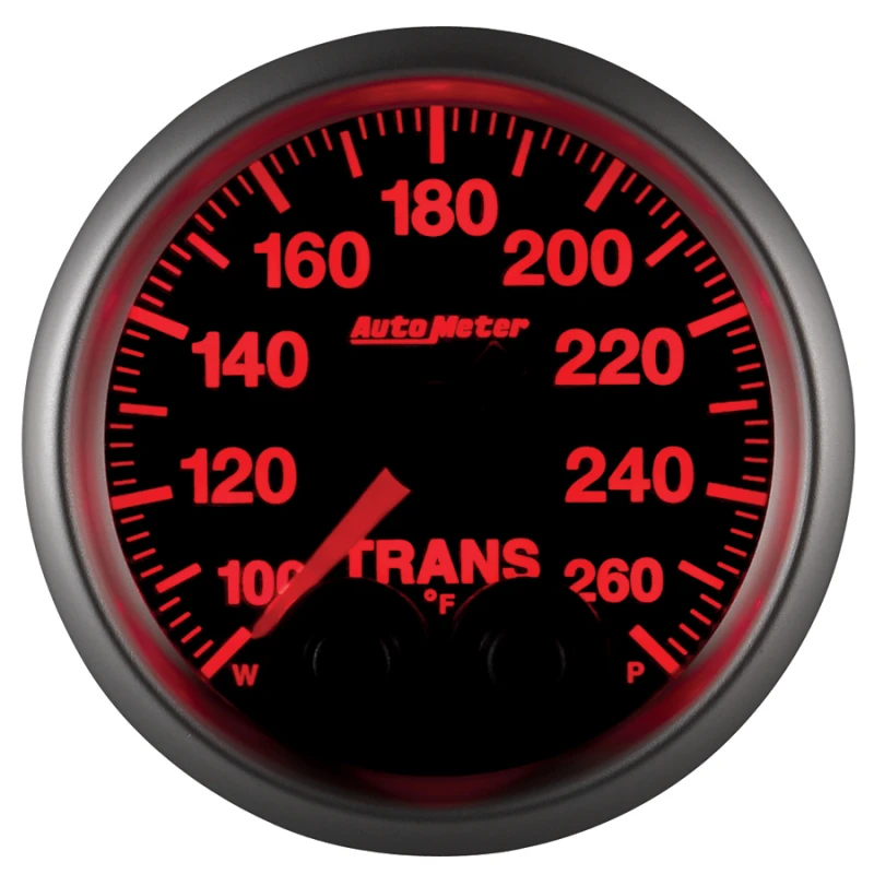 Autometer Elite 52mm 100-260 Degress F Trans Temperature Peak and Warn Gauge w/ Electonic Control