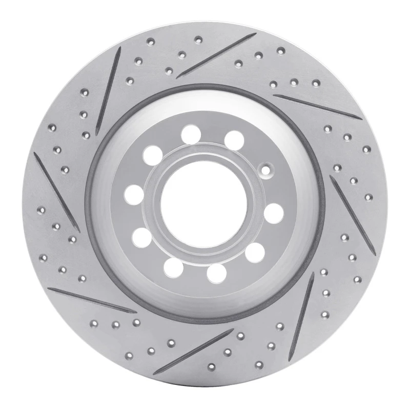 DFC 05-11 Audi A6 Quattro Rear Left Drilled & Slotted Geoperformance Rotor