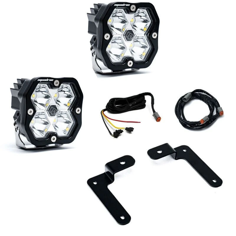 Baja Designs 18-25 Jeep JL/JT / 20-25 Gladiator Squadron Spt 2.0 A-Pillar SPTSMN w/UP (Spot) - Clear