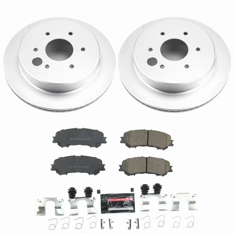 Power Stop 17-24 Nissan TITAN Rear Z23 Coated Brake Kit