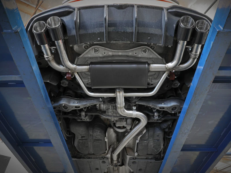 aFe MACHForce XP 3in-2.5in 304SS Auspuff Kat-Back 15-20 Audi S3 L4-2.0L (t) - Polierte Endrohre