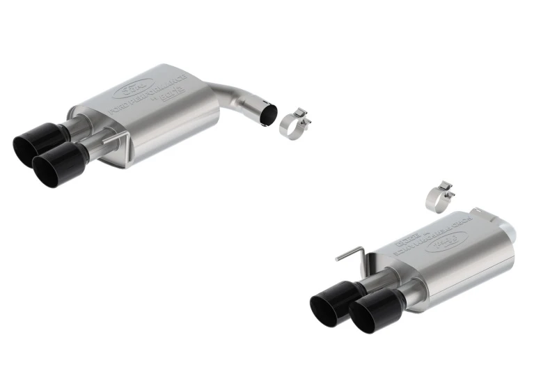 Ford Racing Touring Non-Active Axle-Back for 2024 Ford Mustang 5.0L with GT Valance & Black Tip