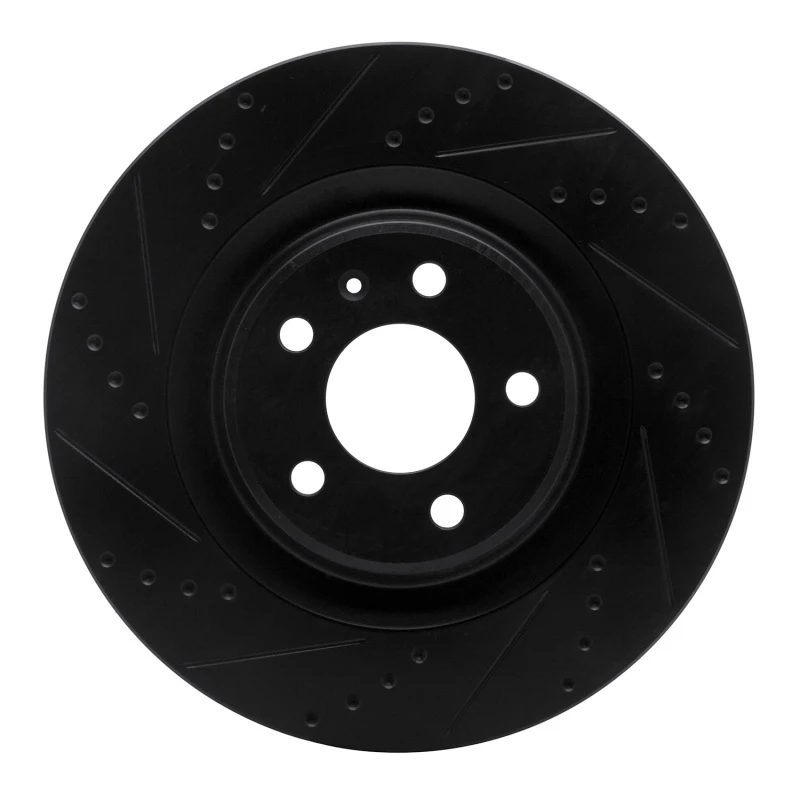 DFC 08-25 Audi A6 ALLROAD Rear Left Drilled & Slotted Black Brake Rotor