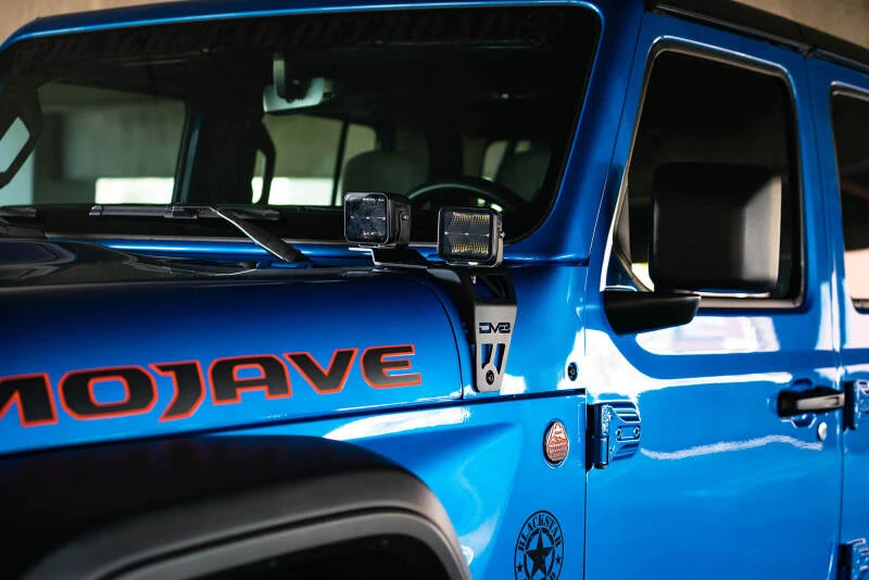 DV8 Offroad Dual Pod Light Mounts für Jeep JL 392 & Jeep JT Mojave Edition